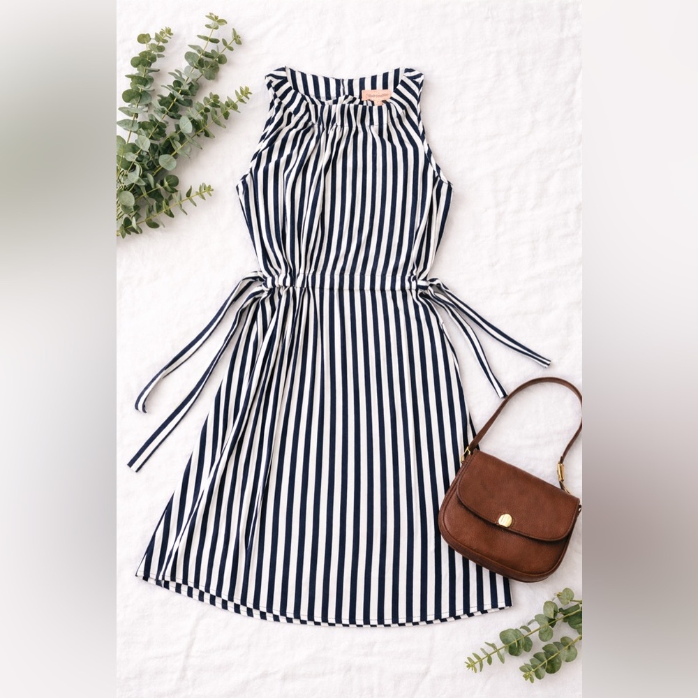 Juicy Couture Nautical Striped Tie Cinch Waist